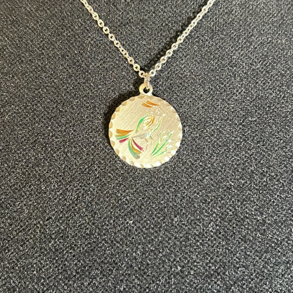 Vintage 16" Kelly Waters Pewter Necklace